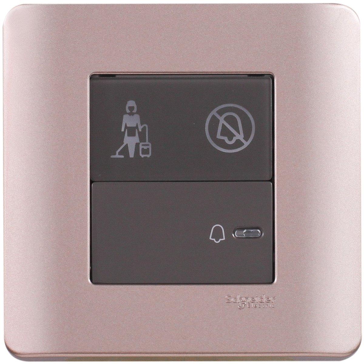 Schneider Electric 施耐德電氣 E8431BPDM SZ Zencelo 平觸門鐘按手掣連「請勿打擾」及「請即清理」發光顯示圖像 (銀銅) Schneider Electric 施耐德電氣 E8431BPDM SZ Zencelo 平觸門鐘按手掣連「請勿打擾」及「請即清理」發光顯示圖像 (銀銅)